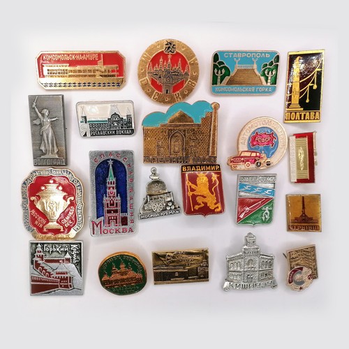 20x urss distintivi città - distintivi,